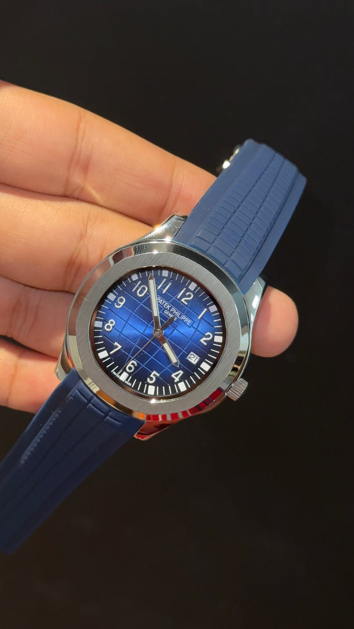Pp Auto | Aquanaut | Blue Strap | Silver Blue Strap