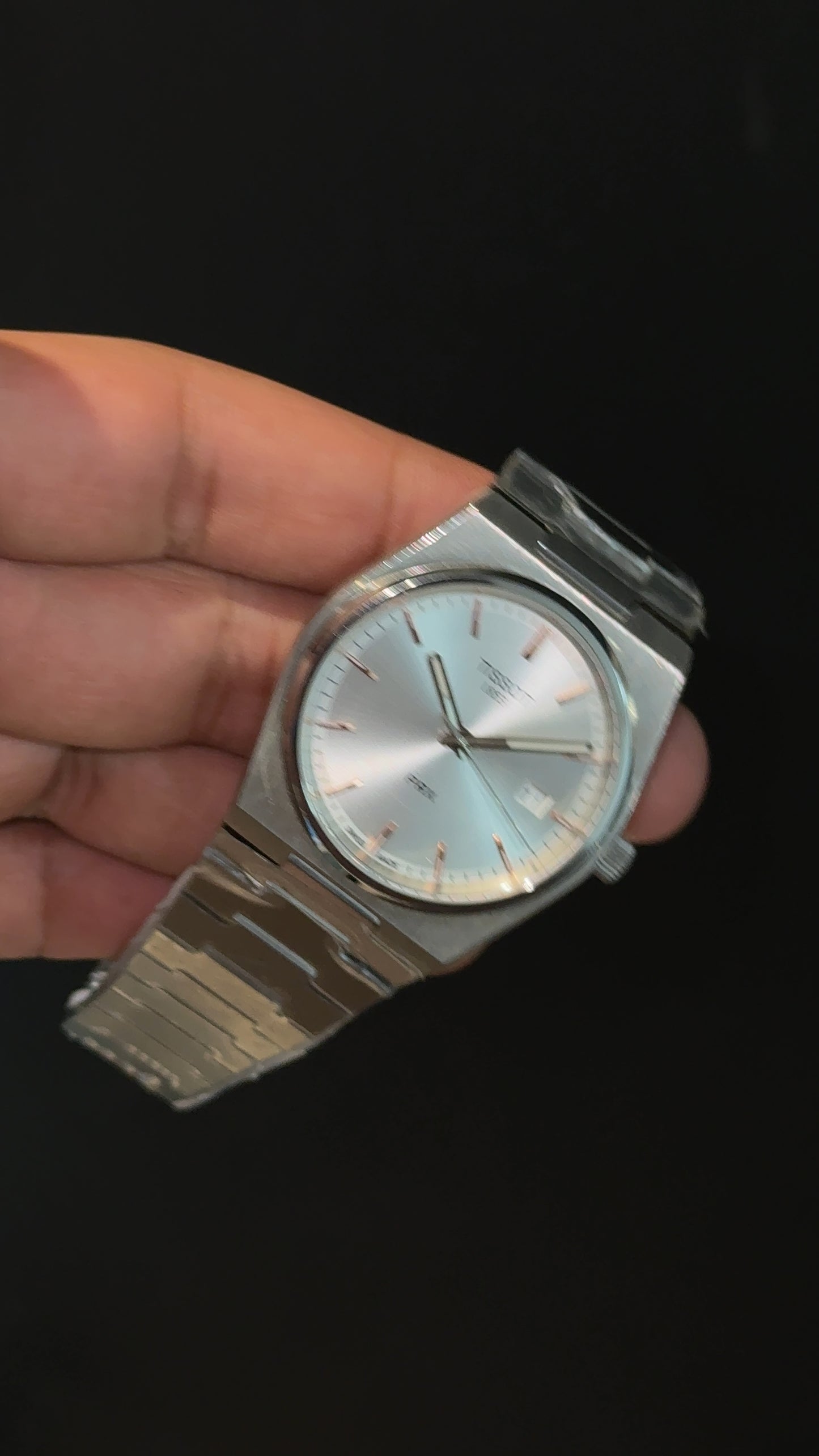 Tissot Prx | Quartz | Silver Chain | Rose Digits | Silver Dial