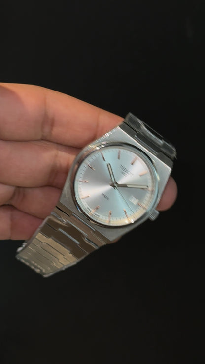 Tissot Prx | Quartz | Silver Chain | Rose Digits | Silver Dial