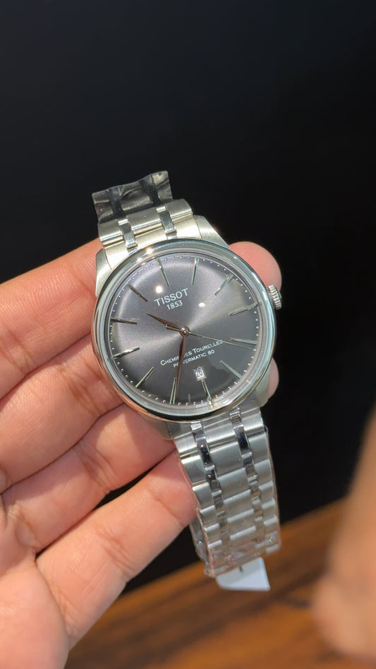 Tissot T-Classic | Auto | Silver Chain | Grey Dial