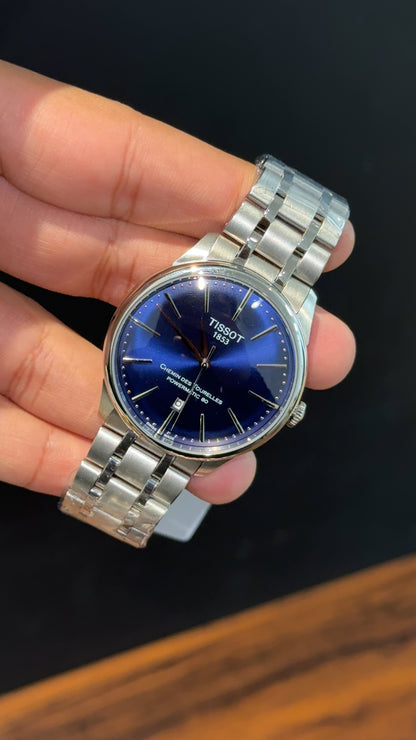 Tissot T-Classic | Auto | Silver Chain | Shaddy Blue Dial