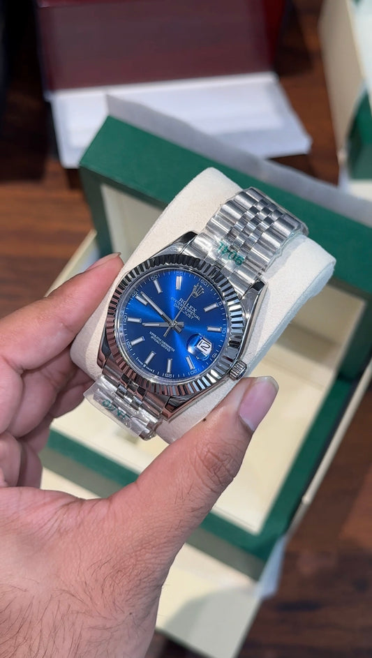 DateJust | Silver Chain | Blue Dial