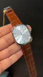Pp Ellipse | Silver Case | Brown Leather Strap | White Ebony Dial