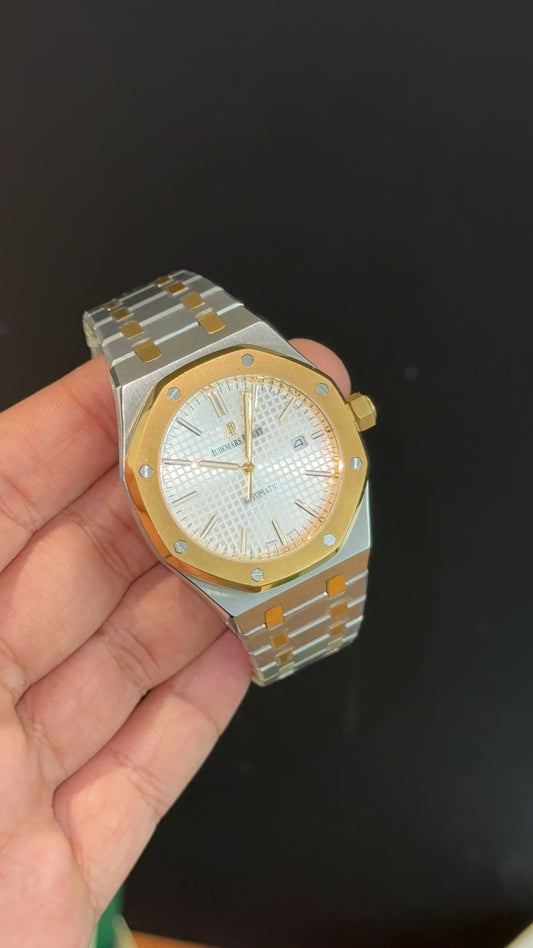 AP | Auto | Gold Two Tone | White  Box Dial