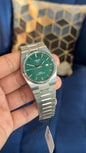 Tissot Prx | Auto | Silver Chain | Green Texture Dial