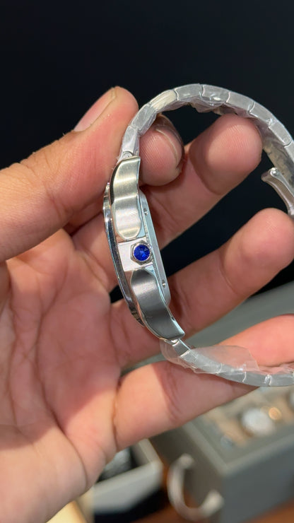 Santos | Silver Chain | White Dial