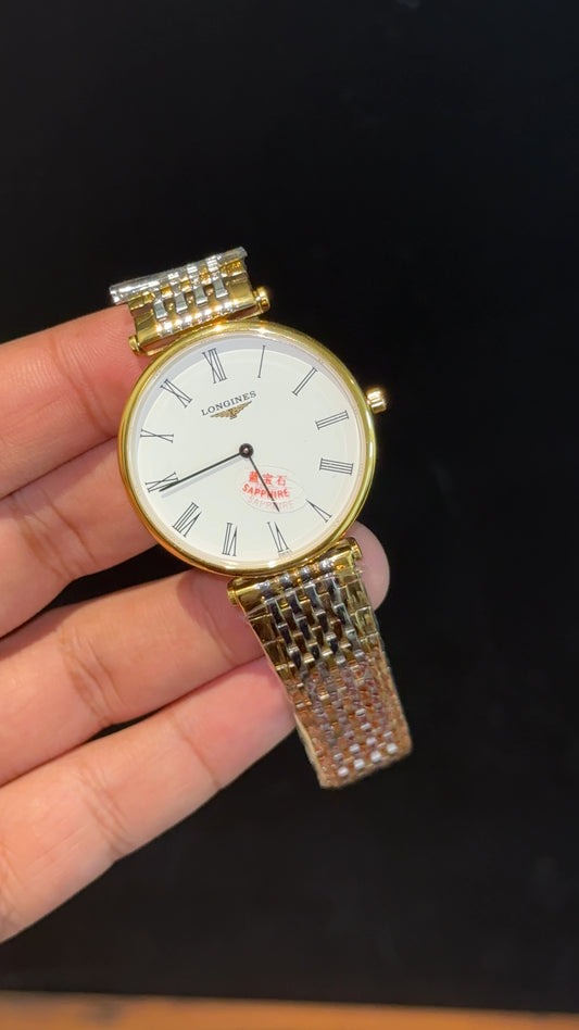Longines | Gold Two Tone | White Plain Dial - twentyfour