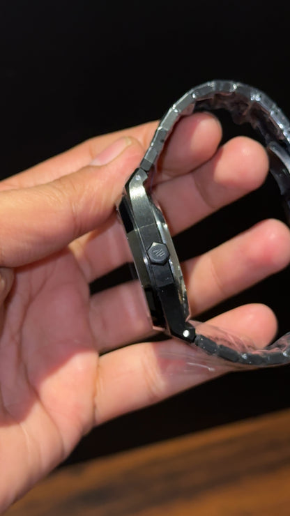 AP Auto | Black Chain  | Black Plain Dial