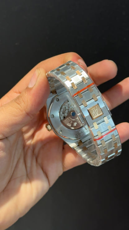 AP Skeleton | Auto | Rose Two Tone | Blue Dial