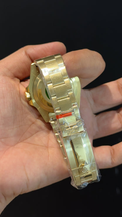 GMT Master 2 | Gold Chain | Green Dial