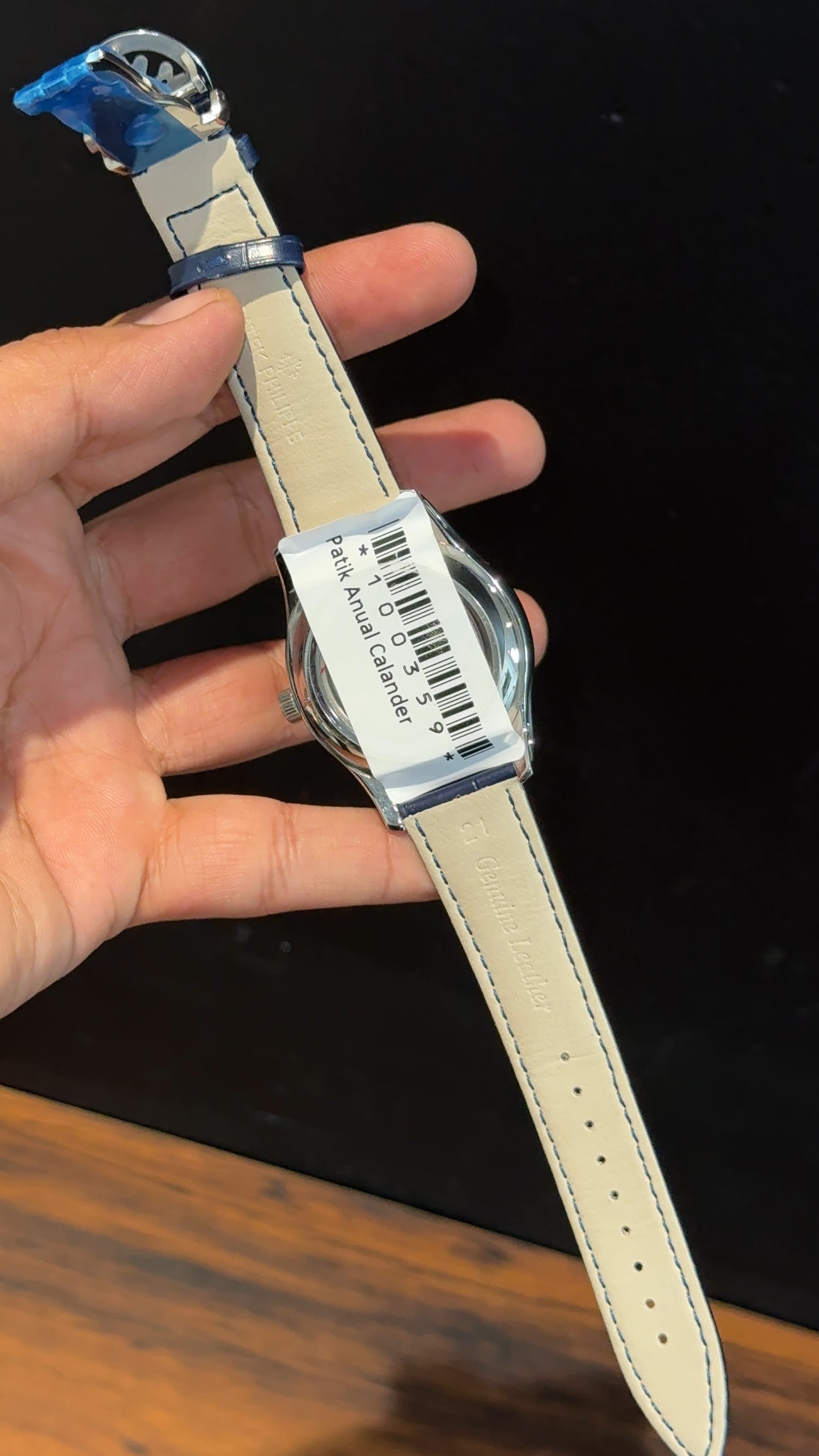 Pp Auto | Annual Calendar Edition | Silver | Blue Strap | Blue Dial - twentyfour
