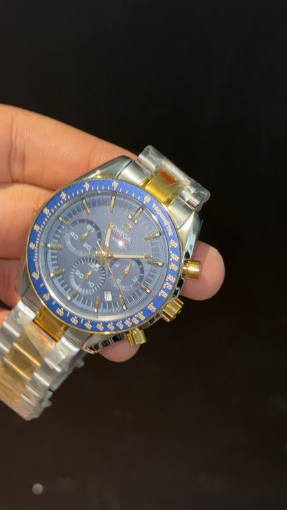 Omega Speedmaster | Gold Two Tone | Chrono | Blue Dial