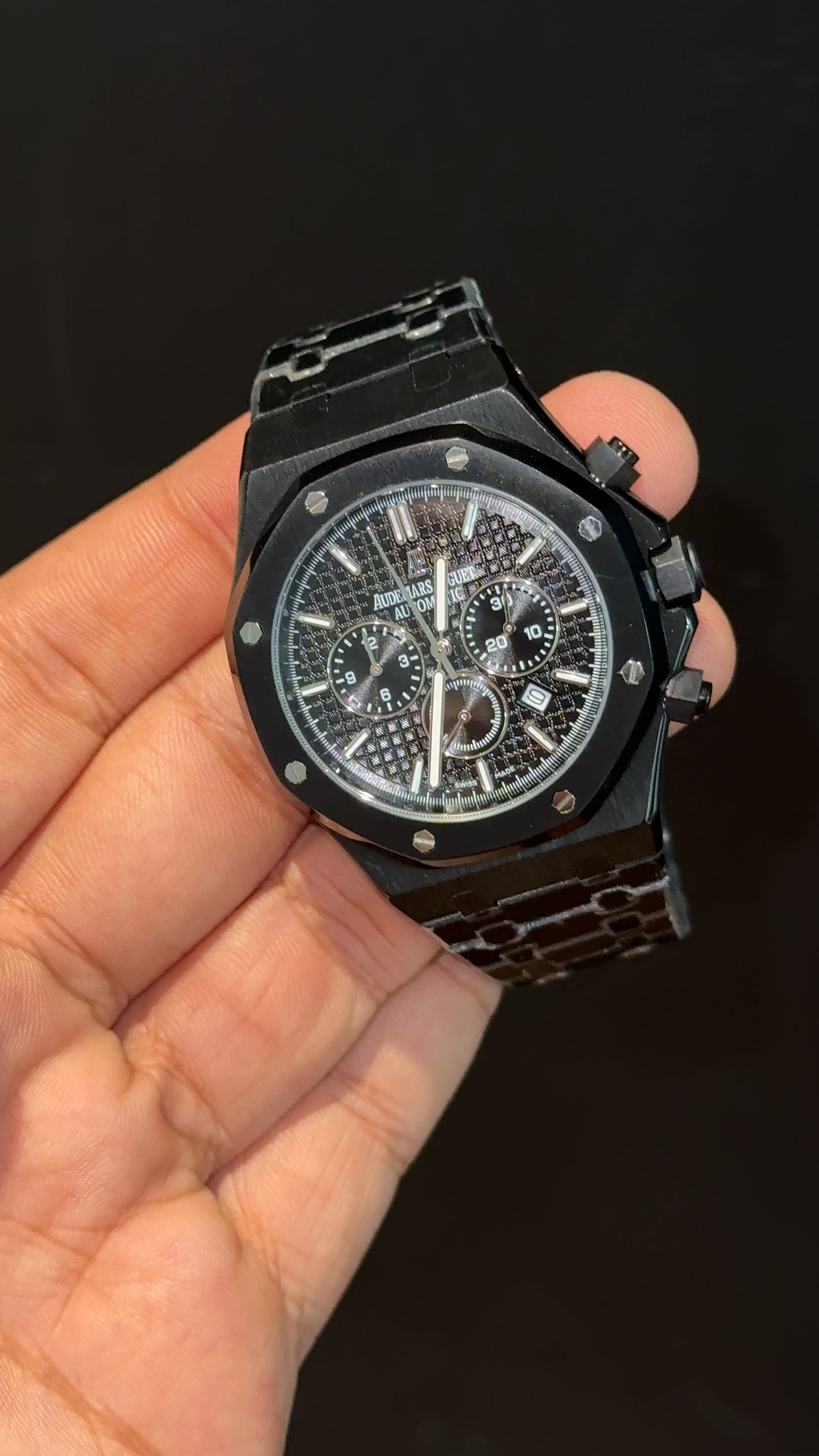 AP | Black Chain | Black Chrono Dial