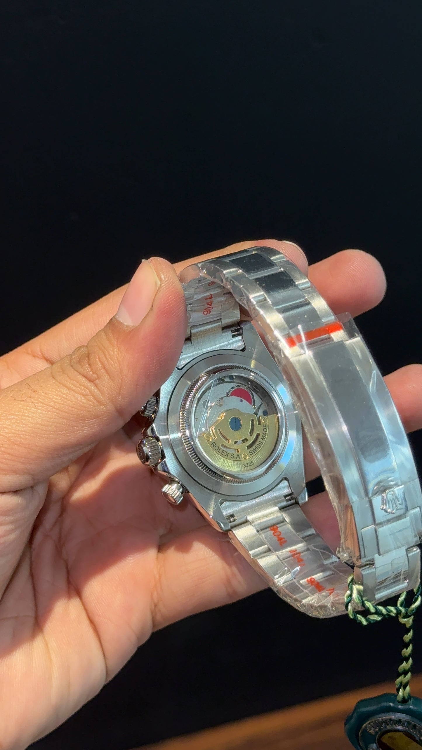 Daytona | Silver Chain | Black Chrono | Grey Dial