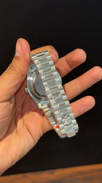 Premium Daydate | Silver Chain | Tiffany Dial