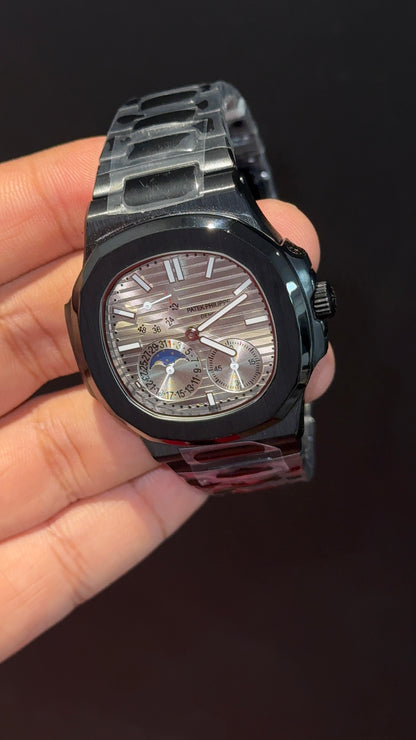 Pp Auto | Moonphase | Black Chain | Sub Grey Dials