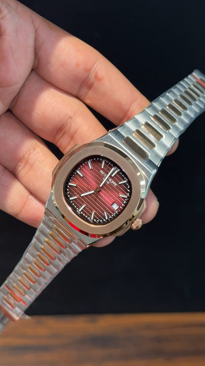 PP Auto | Rose Two Tone | Brown Dial