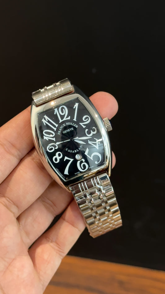 Franck muller | Silver Chain | Black Dial