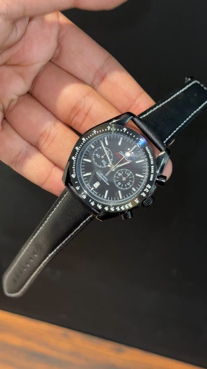 Omega Speedmaster | Black Bezel | Chrono | Black Strap | Black Dial - twentyfour