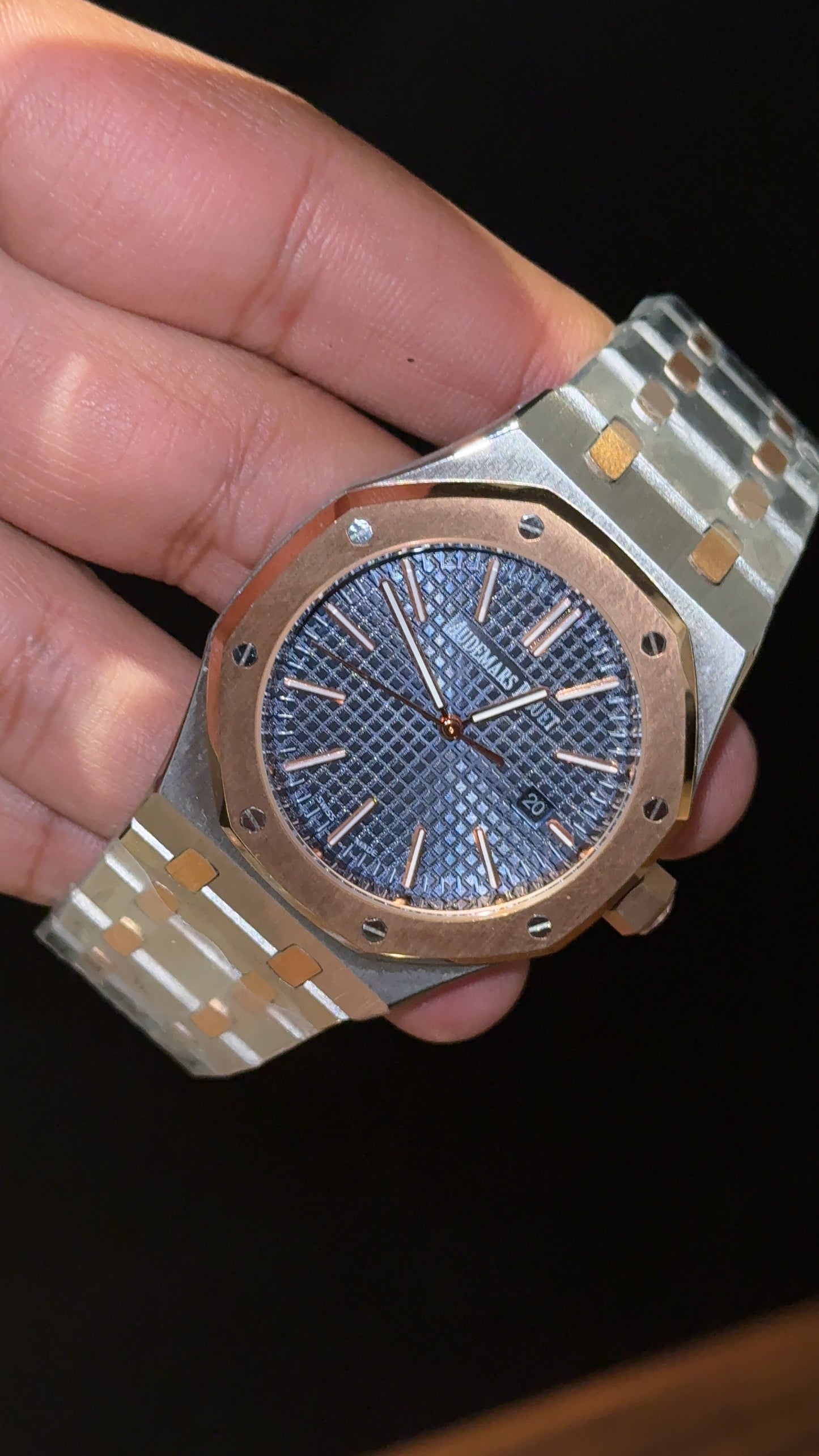 AP Auto | Rose Two Tone  | Blue Dial