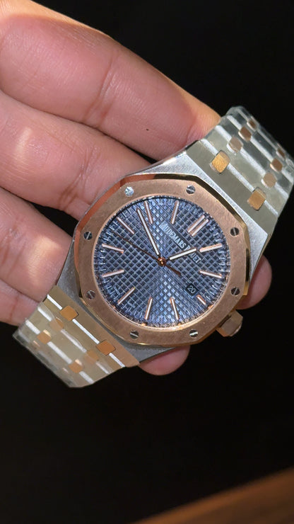 AP Auto | Rose Two Tone  | Blue Dial