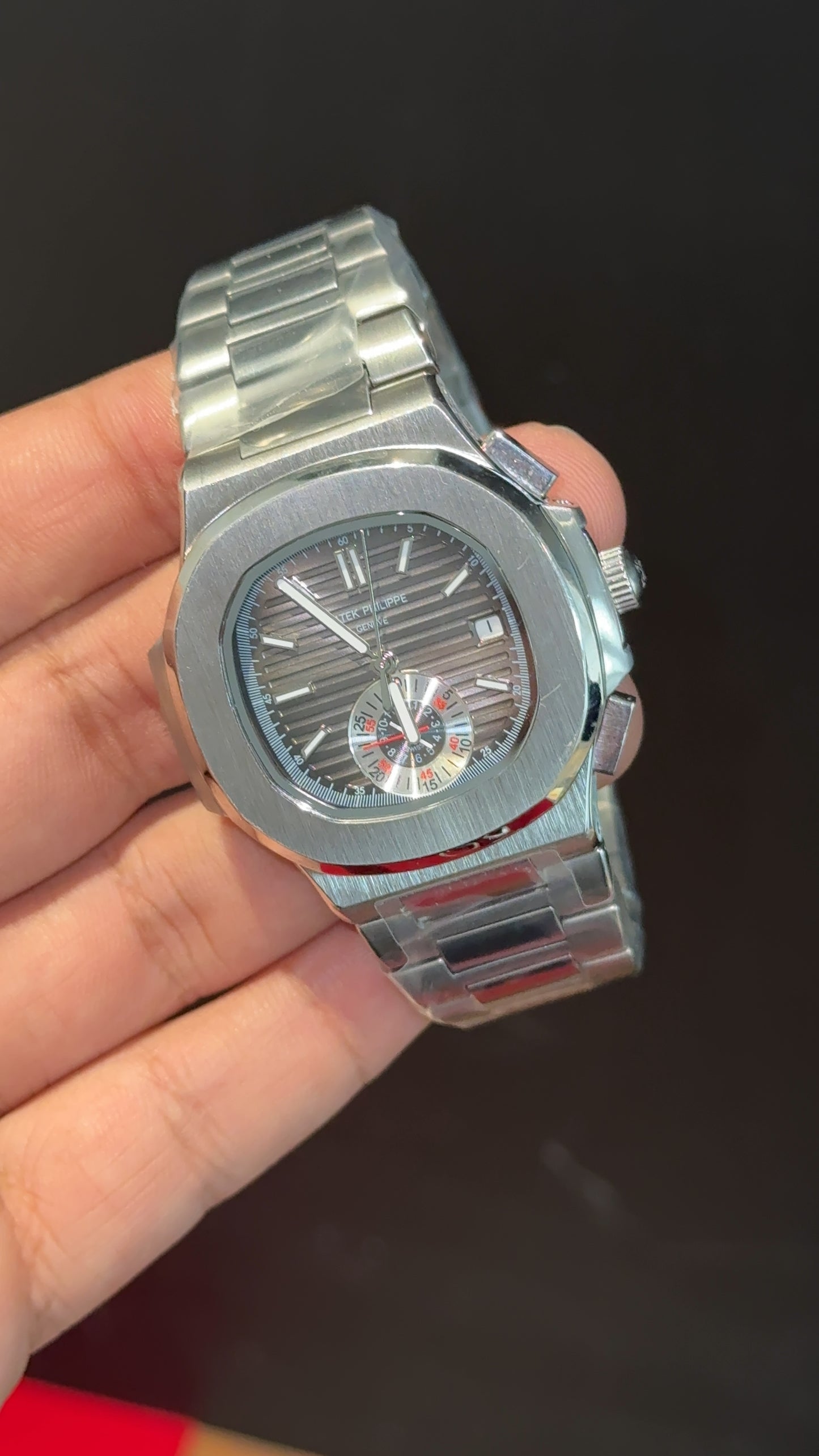 PP Auto | Single Time Edition | Silver Chain | Grey Dial