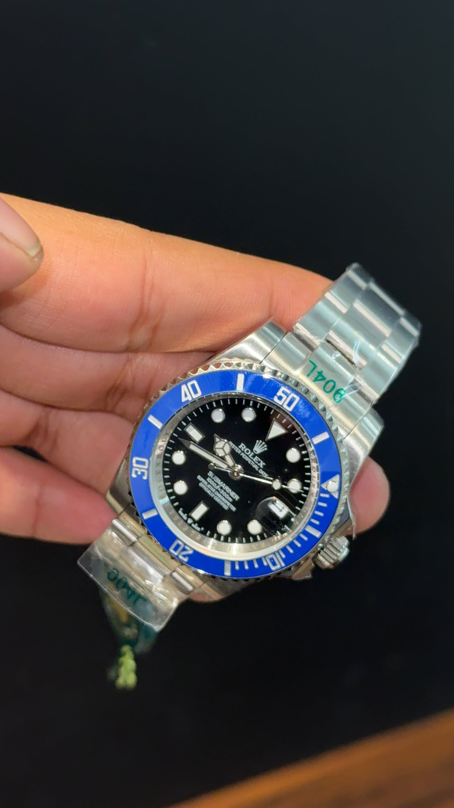 Submariner | Silver Chain | Blue Bezel | black Dial