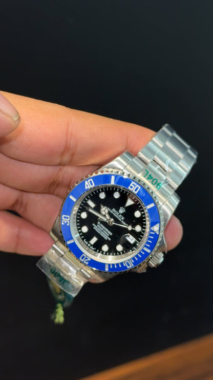 Submariner | Silver Chain | Blue Bezel | black Dial