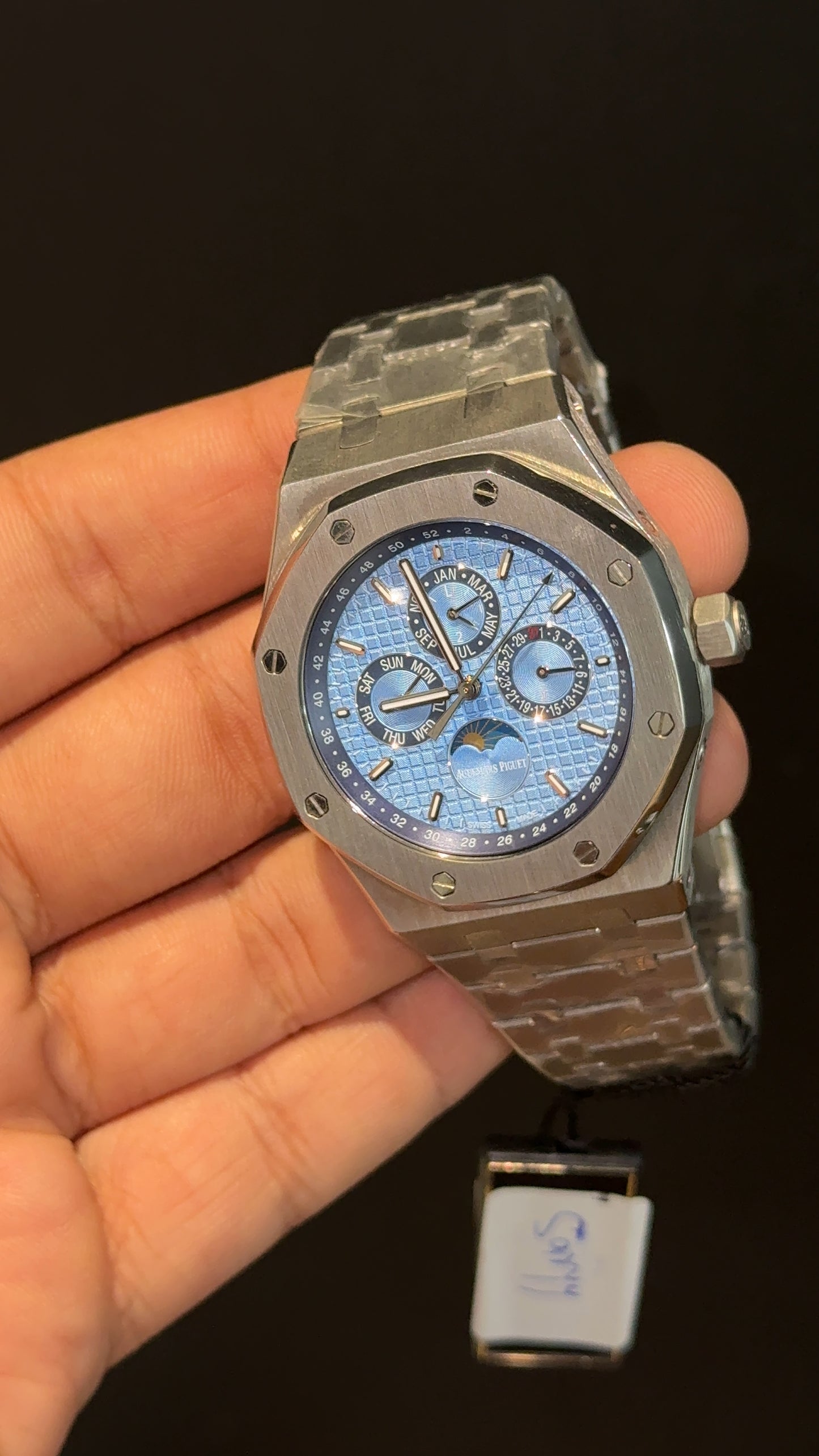 AP Auto | Silver Chain | Chrono | Calendar Edition | Tiffany Box Dial