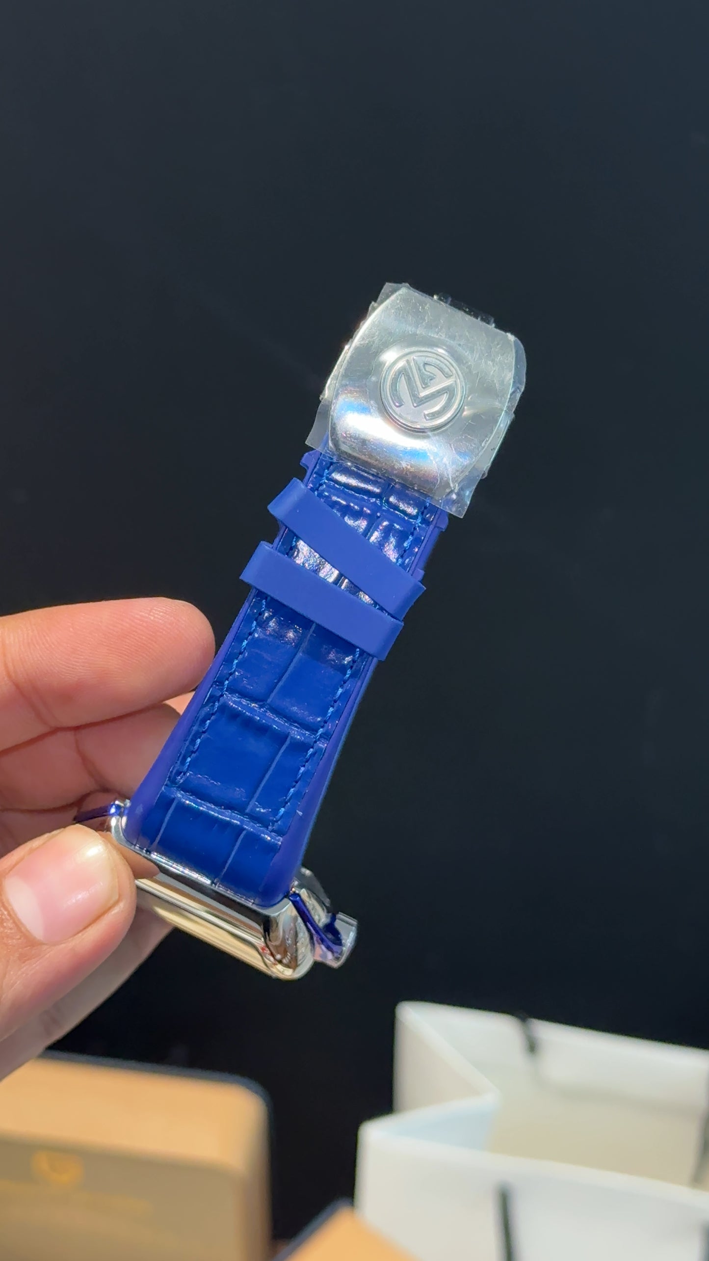 Premium Franck Muller | Vanguard Edition | Blue Leather Strap | Blue Dial