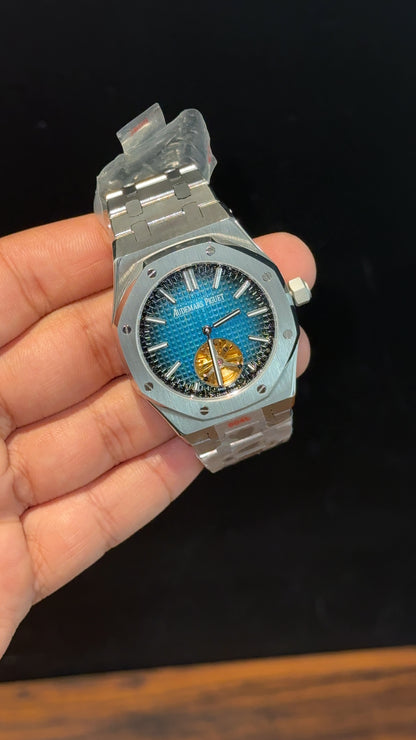 AP Auto | Silver Chain | Pendulum| Shaddy Blue Dial