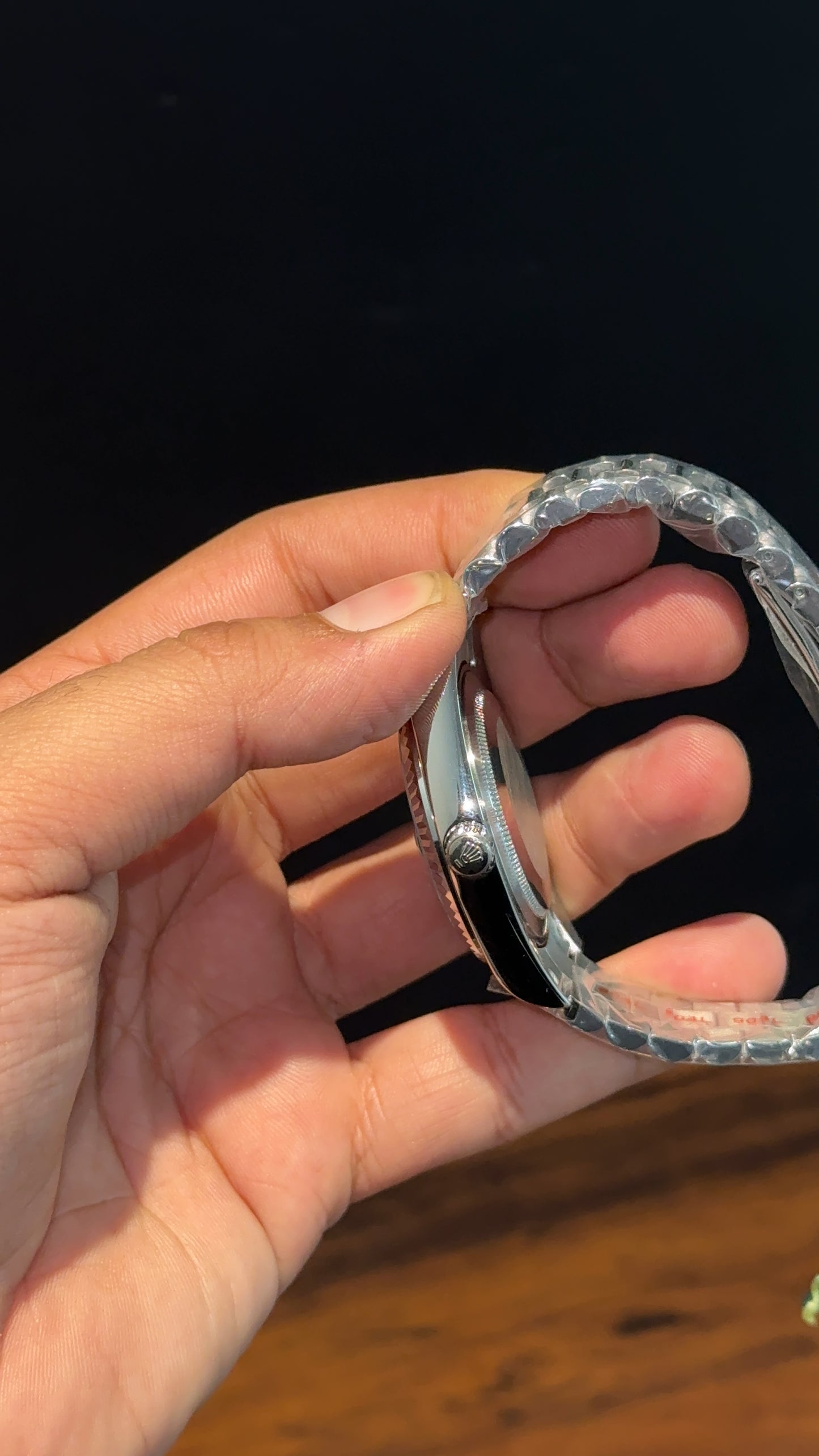 Daydate | Silver Chain | Diamond Digit | Blue Dial