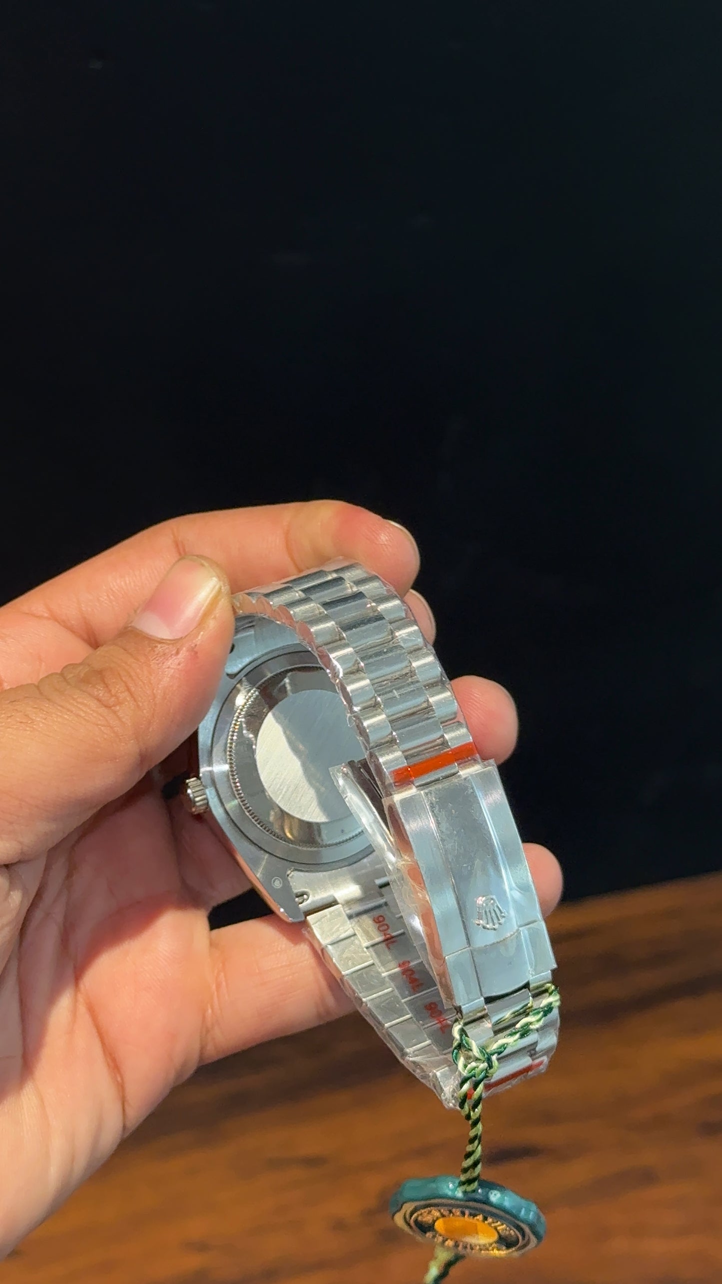 Daydate | Silver Chain | Diamond Digit | Blue Dial