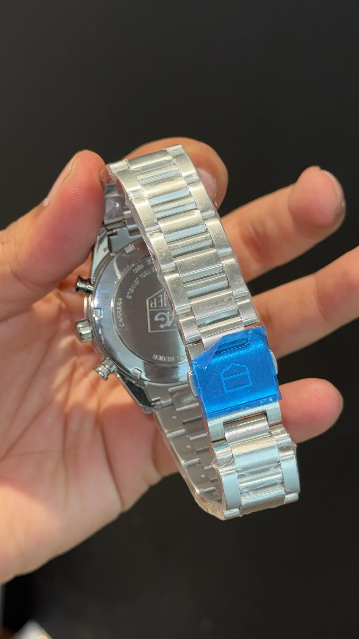 Tag Carrera | Silver Chain | Chrono | Black Dial