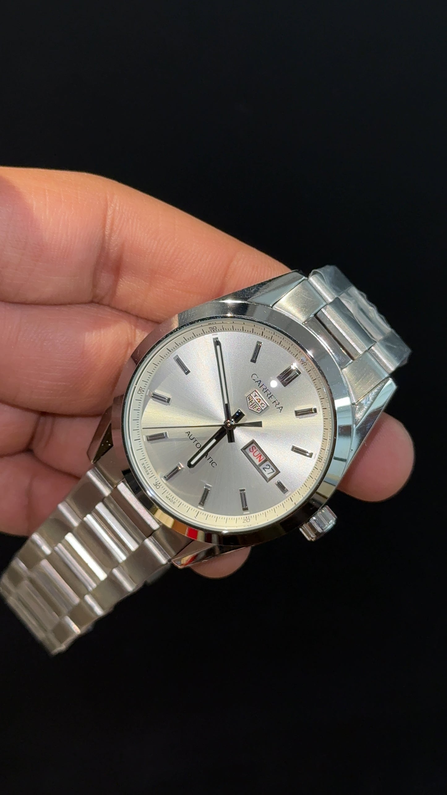 Tag Carrera | Silver Chain | DayDate | Silver Dial