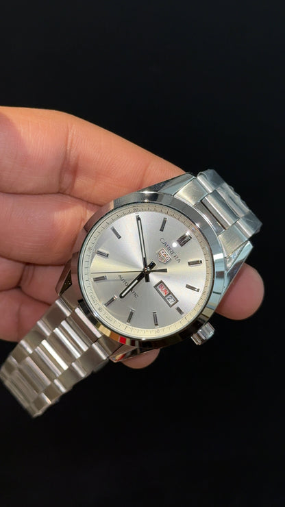 Tag Carrera | Silver Chain | DayDate | Silver Dial