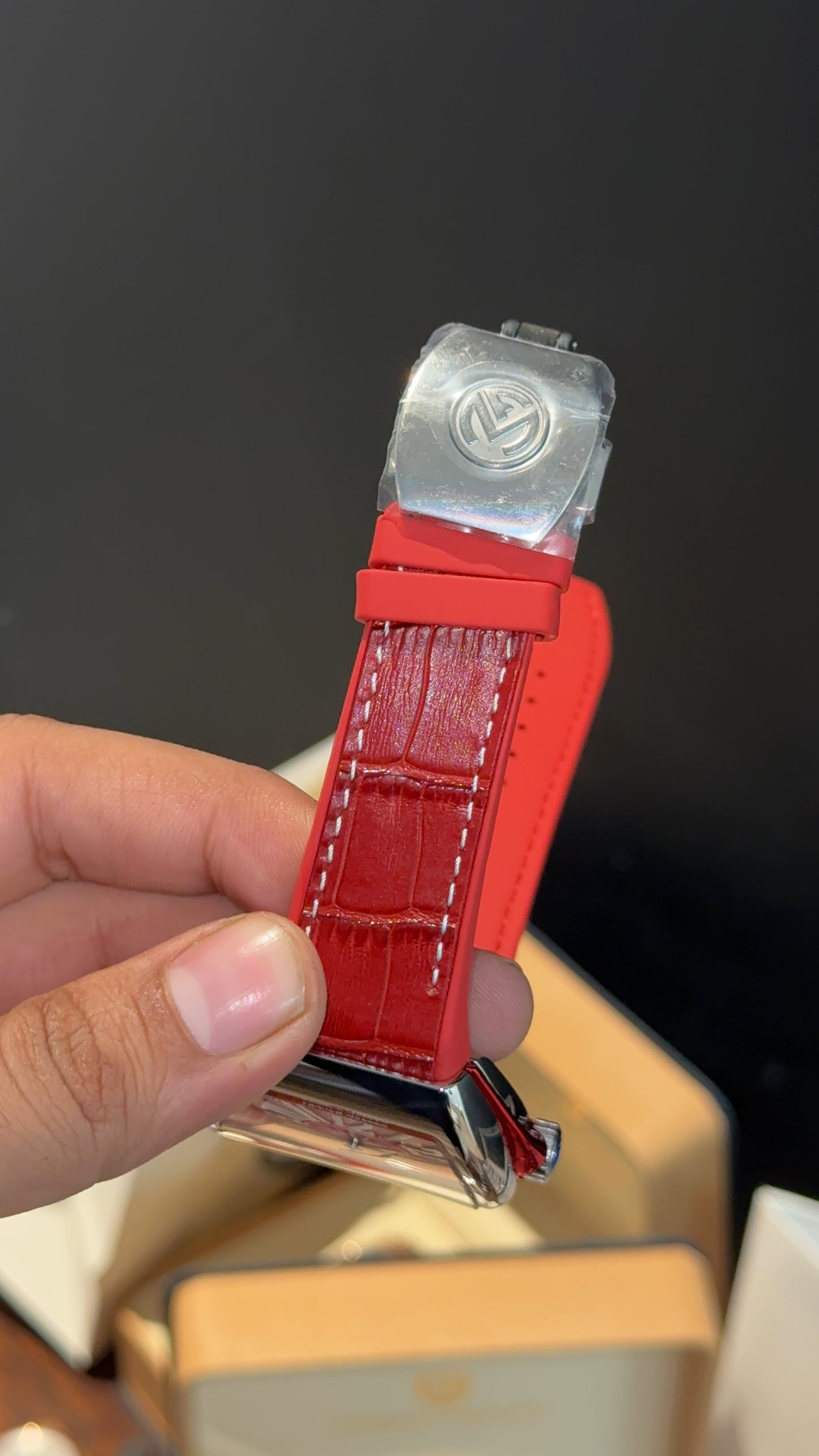 Premium Franck Muller | Vanguard Edition | Red Leather Strap | Red Dial