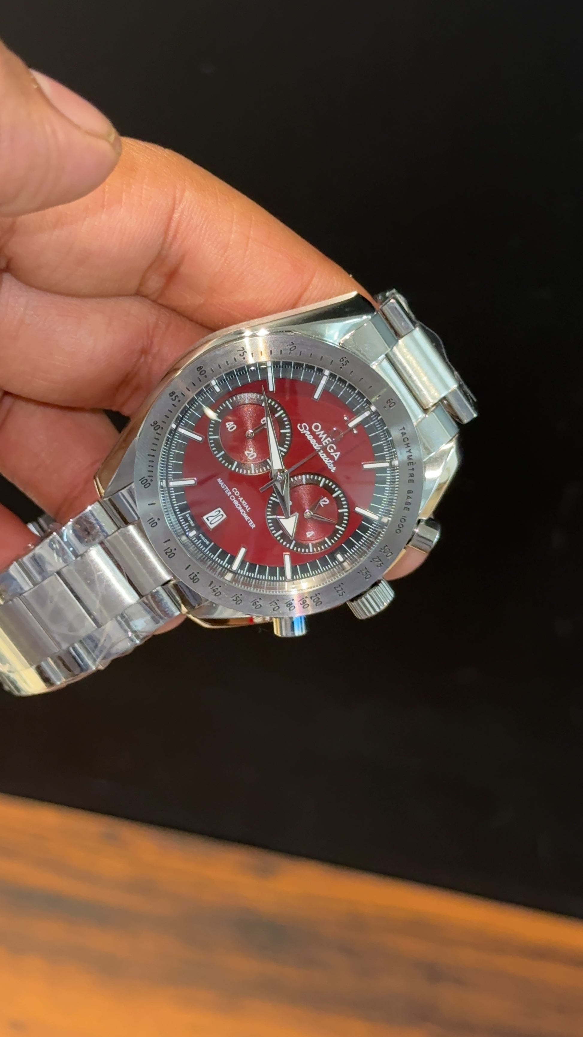 Omega Speedmaster | Silver Chain | Master Chrono | Shaddy Mehron Dial - twentyfour