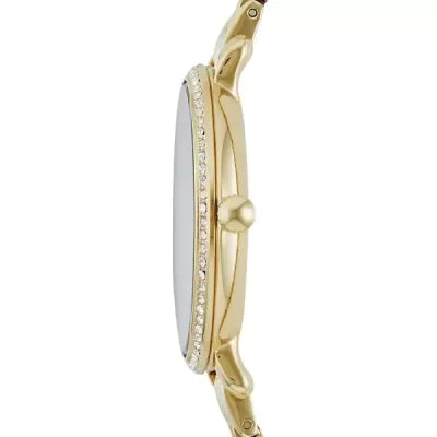 Fossil Women’s Quartz Stainless Steel Gold Dial 36mm ES3547