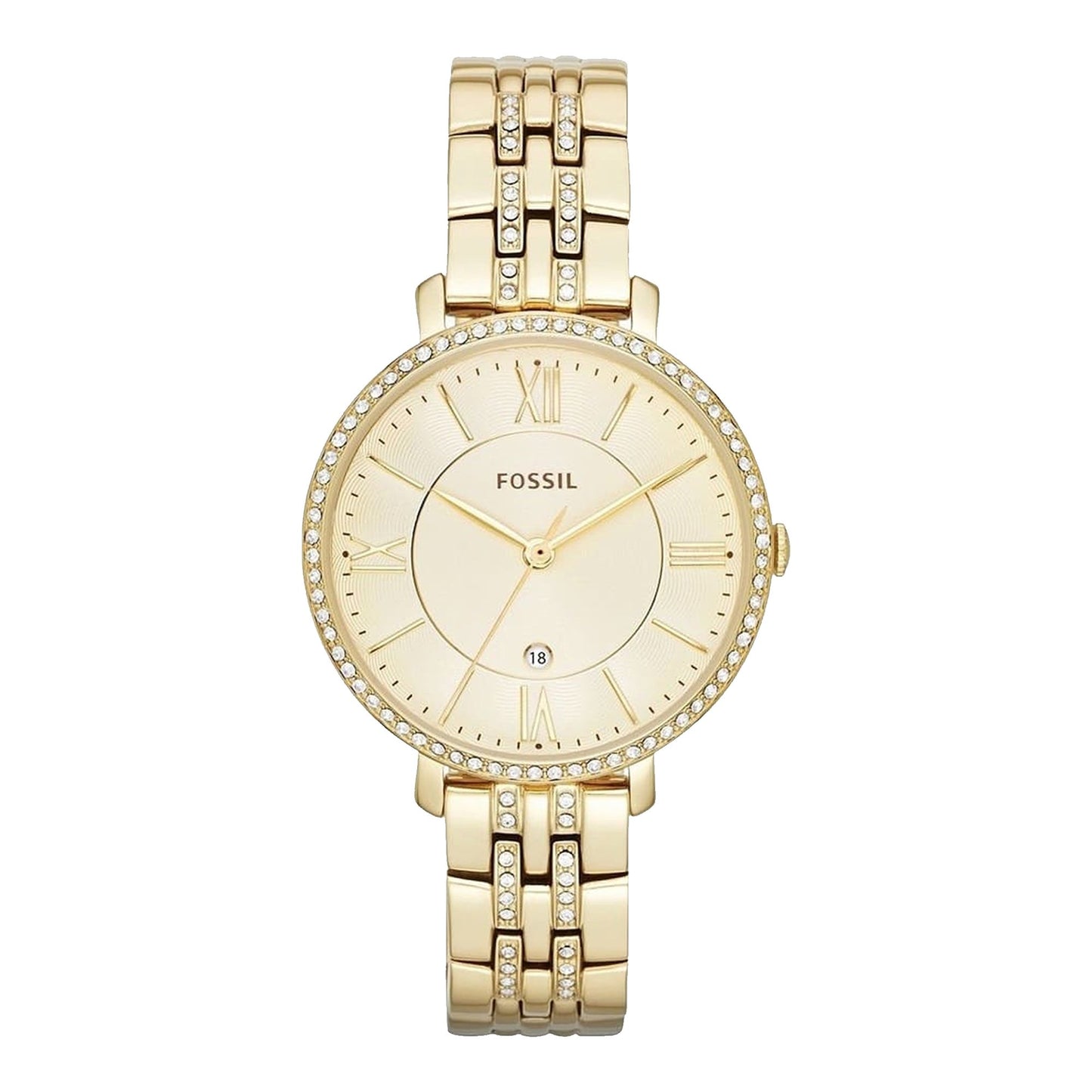 Fossil Women’s Quartz Stainless Steel Gold Dial 36mm ES3547