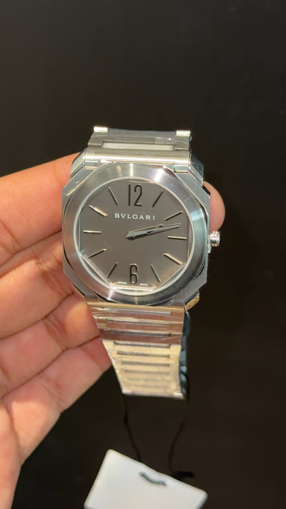 Bvlgari | Silver Chain | Grey Dial