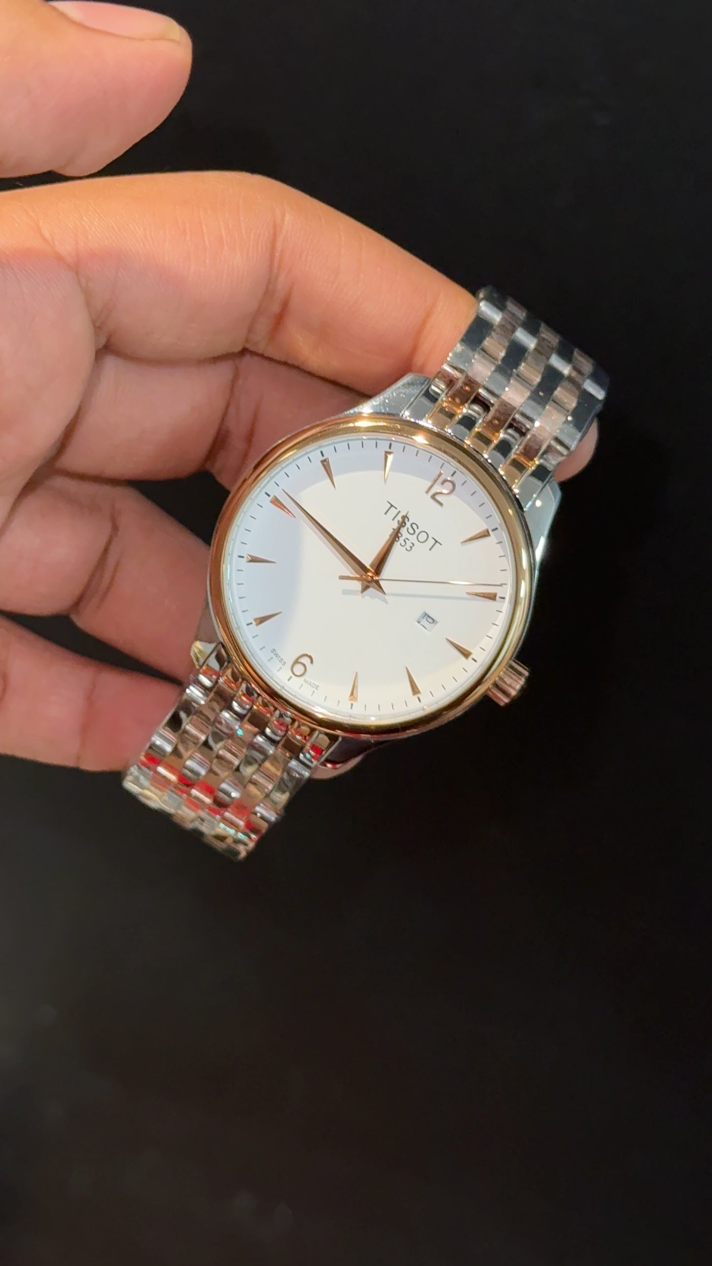 Tissot 1853 | Rose Two Tone | White Classic Dial - twentyfour