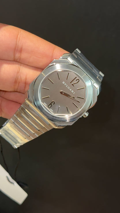 Bvlgari | Silver Chain | Grey Dial