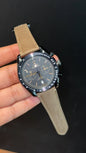 Omega Speedmaster | Black Bezel | Light Brown Strap | Black Dial - twentyfour