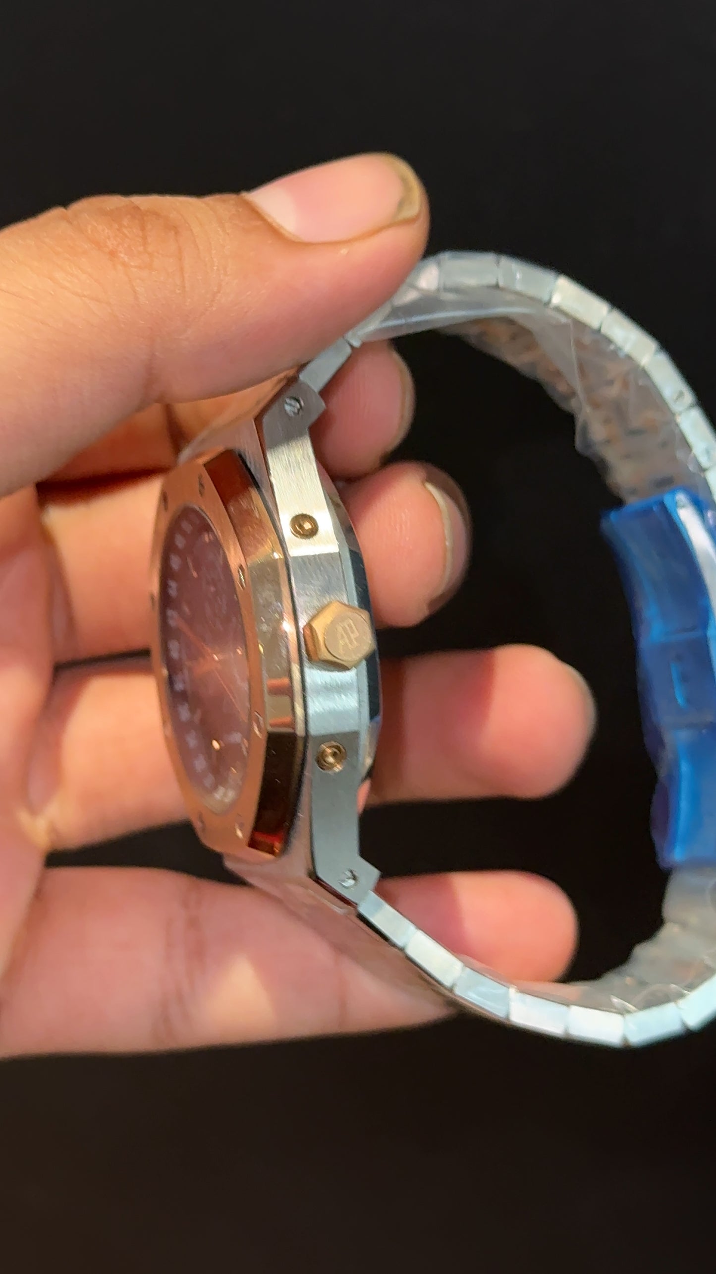 AP Auto | Rose Two Tone | Chrono | Calendar Edition | Blue Dial