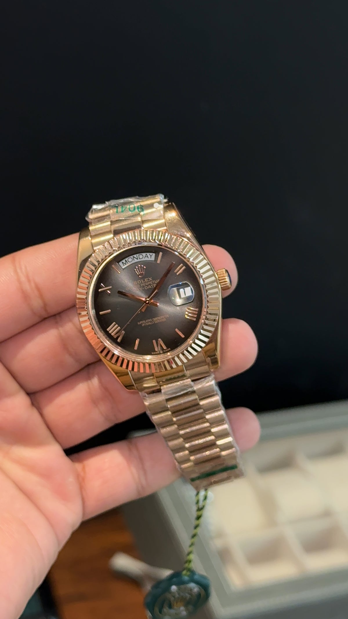 DayDate | Rose Chain | Ombre Dial