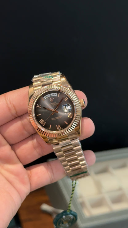 DayDate | Rose Chain | Ombre Dial