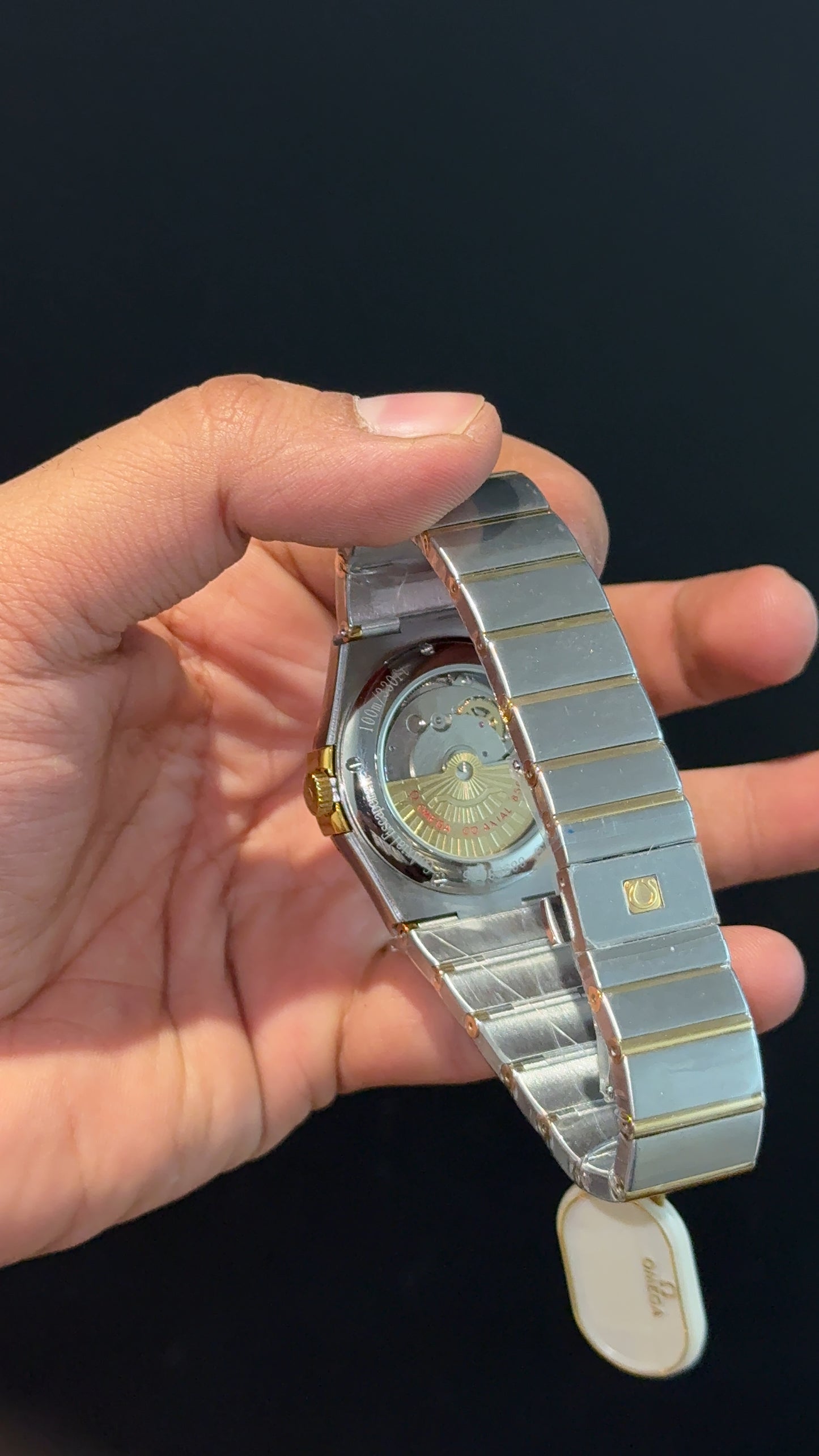 Omega Constellation | Gold Two Tone | Gold Diamond Bezel | White Dial