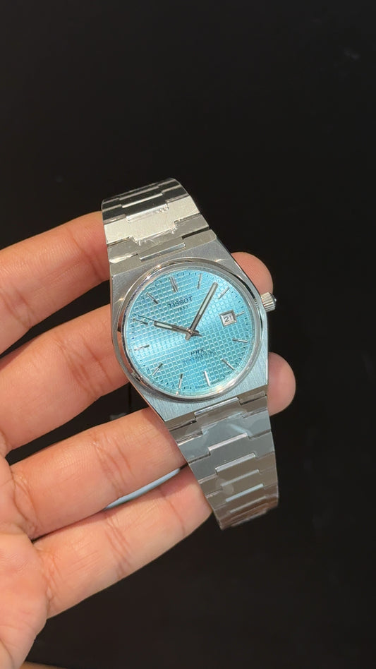 Tissot Prx | Auto | Silver Chain | Tiffany Texture Dial - twentyfour