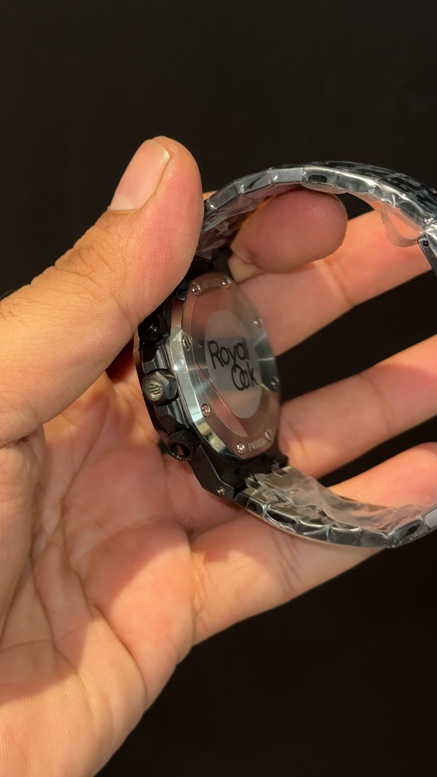AP | Black Chain | Blue Chrono Dial